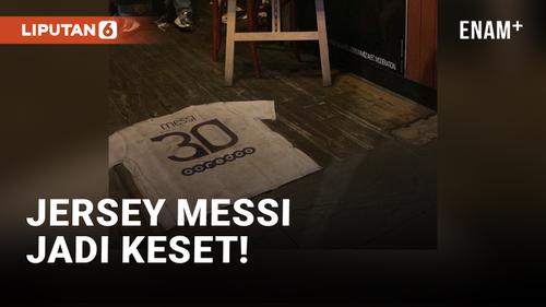 VIDEO: Duh, Jersey Messi Jadi Keset di Paris