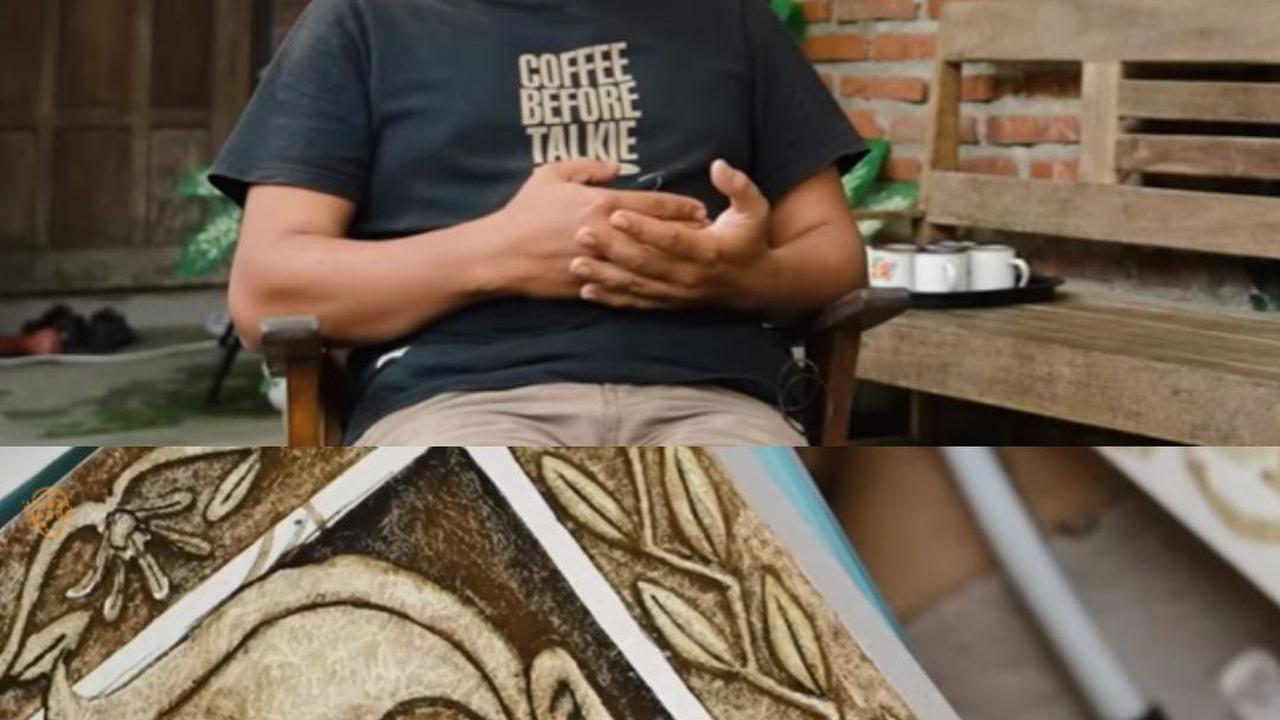 Dulu Pengangguran, Pria Ini Sulap Ampas Kopi jadi Lukisan Bernilai Seni Tinggi hingga Pameran ke Amerika