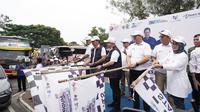 Taspen Life turut berkontribusi dalam rangkaian Program Mudik Di Nanti, Mudik Di Hati Bersama BUMN 2023 dengan total penyediaan lebih dari 60 unit bus. (Ist)