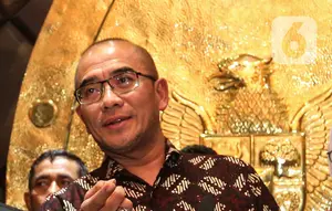 Ketua DKPP Heddy Lukito mengatakan, Hasyim Asy'ari selaku teradu terbukti melakukan pelanggaran Kode Etik dan Pedoman Perilaku Penyelenggara Pemilu. (Liputan6.com/Angga Yuniar)