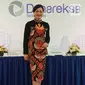 Dirut PT Danareksa Sekuritas (DS) Friderica Widyasari didampingi jajaran direksi memberi keterangan pers mengenai kinerja perusahaan dan perkenalan manajemen baru di Jakarta, Senin (2/3/2020). BRI mengakuisisi 67% DS pada akhir 2018 sebesar 67%. (Liputan6.com/Fery Pradolo)