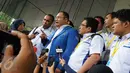 Ketua Departemen Urusan KPK DPP Partai Demokrat, Jemmy Setiawan, memberi keterangan di Gedung KPK, Jakarta, Rabu (17/2). Kedatangan sejumlah kader Partai Demokrat itu untuk menyampaikan pernyataan sikapnya terhadap RUU KPK. (Liptan6.com/Helmi Afandi)