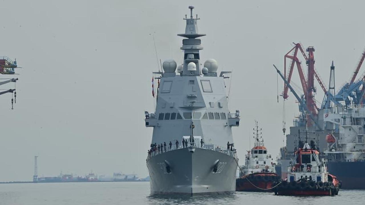 Kapal Frigate Terbesar Se-Asia Tenggara Milik TNI AL KRI Brawijaya-320 Sudah Tiba di Tanah Air