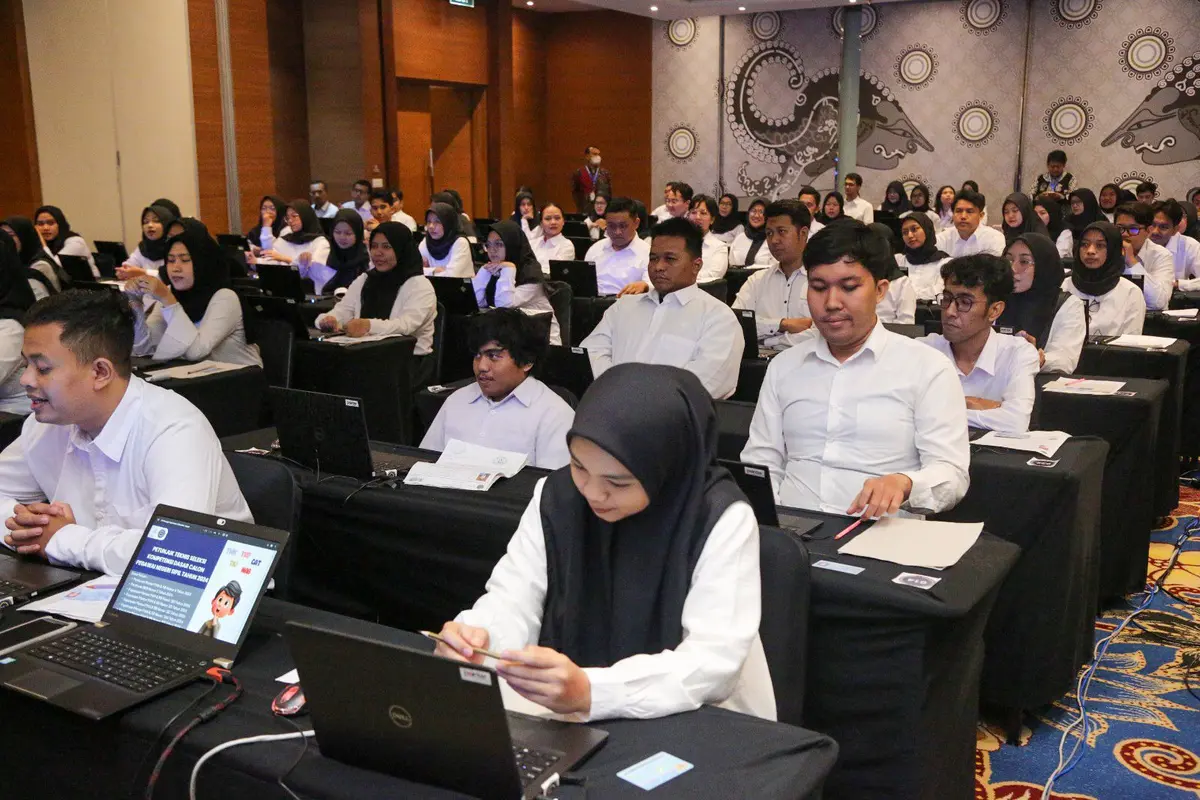 Peserta Tes Seleksi Kompetensi Dasar (SKD) Calon Pegawai Negeri Sipil (CPNS) di Yogyakarta, Sabtu (19/10/2024). Dok Kementerian PANRB