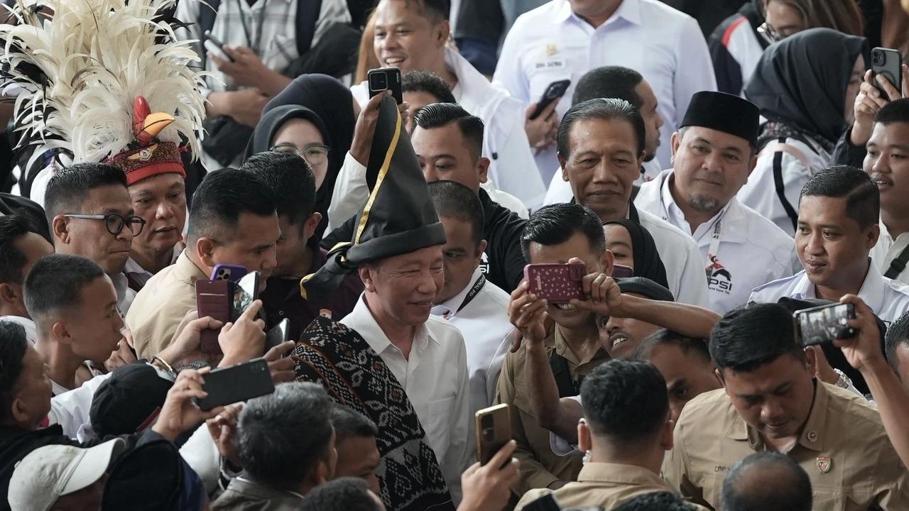 Jokowi Hadiri Rakernas PSI