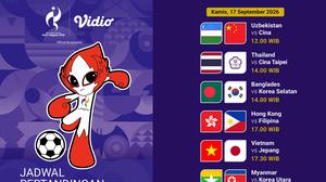 Jadwal Asian Games 2026 Women’s Football pada Matchday Kedua: Streaming di Vidio