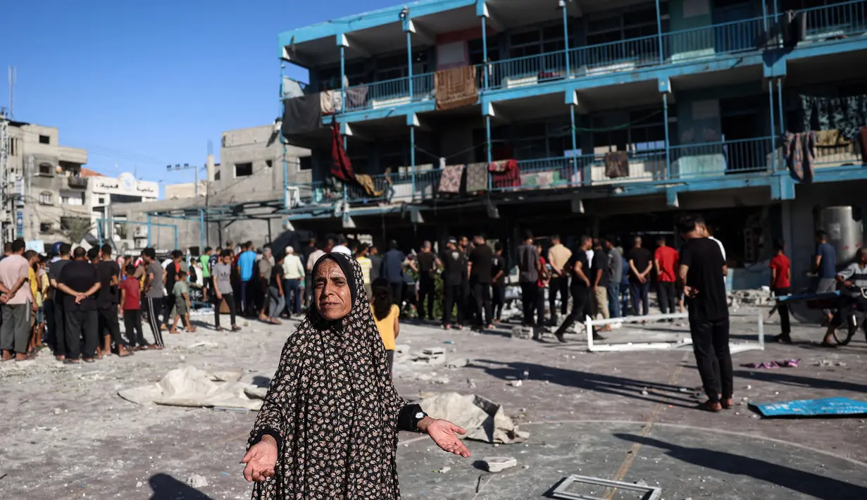 <p>Sementara, Otoritas kesehatan Jalur Gaza menyatakan, hampir 11 bulan perang Israel dan milisi Hamas berkecamuk, sedikitnya ada 41.084 warga Palestina meninggal dunia dan 95.029 lainnya mengalami luka-luka. (Eyad BABA/AFP)</p>