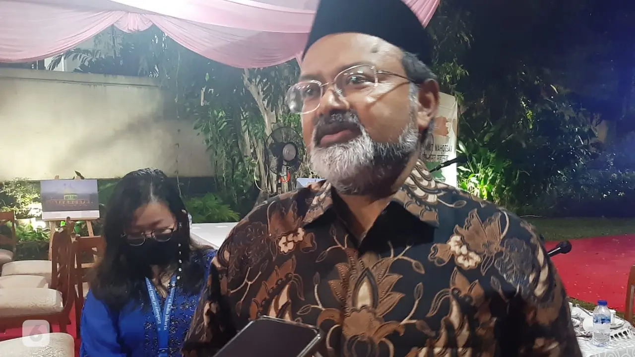 Duta Besar India Manoj Kumar Bharti dalam acara iftar 2022.