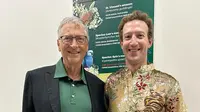 Bill Gates dan Mark Zuckerberg. (dok. Instagram @thisisbillgates/https://www.instagram.com/p/C4D7j7fPRhb/Dinny Mutiah)