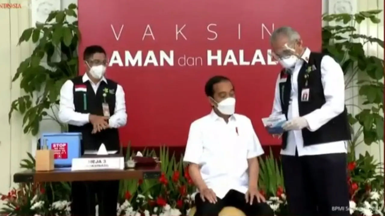 Testimoni Presiden Jokowi Usai Disuntik Vaksin COVID-19 Sinovac