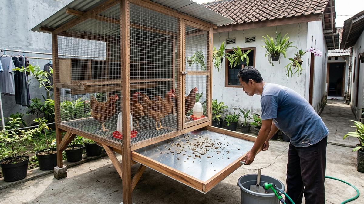 7 Ide Kandang Ayam untuk Peternak Pemula yang Mudah Dibersihkan Setiap Hari, Bebas Bau