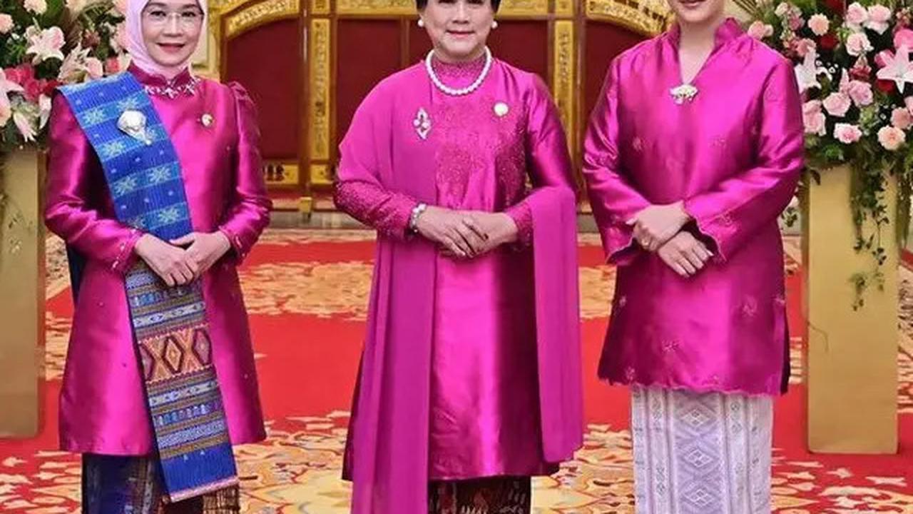 Momen Terakhir Iriana Jokowi Sebagai Ibu Negara, Elegan dengan Kalung Mutiara