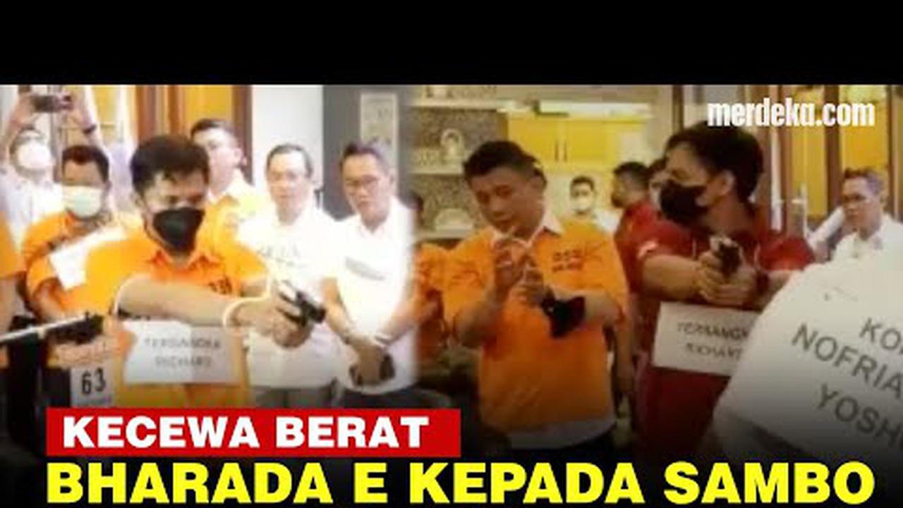 VIDEO: Bharada E Kecewa, Ferdy Sambo Tak Akui Tembak Brigadir J saat Rekonstruksi