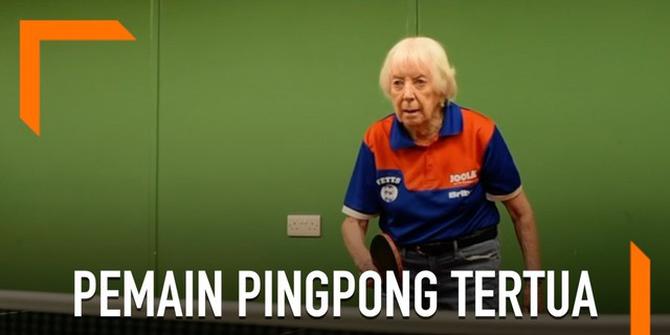 VIDEO: Pemain Pingpong Tertua di Inggris, Berusia 89 Tahun