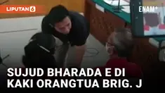 Bharada E Berlutut Minta Maaf ke Orangtua Brigadir J