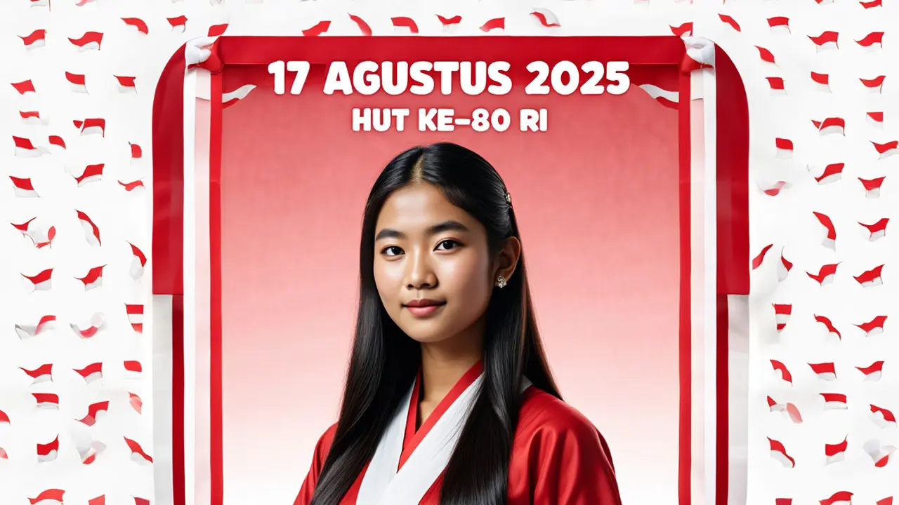 Twibbon 17 Agustus 2025 Keren Terbaru (Foto: Reve Art AI)