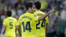 Tuan rumah Villarreal perlahan bangkit dan mampu menyamakan skor 1-1 menjelang babak pertama usai. Adalah Manu Trigueros yang mampu membobol gawang Atalanta di menit ke-39. (Foto: AP/Alberto Saiz)