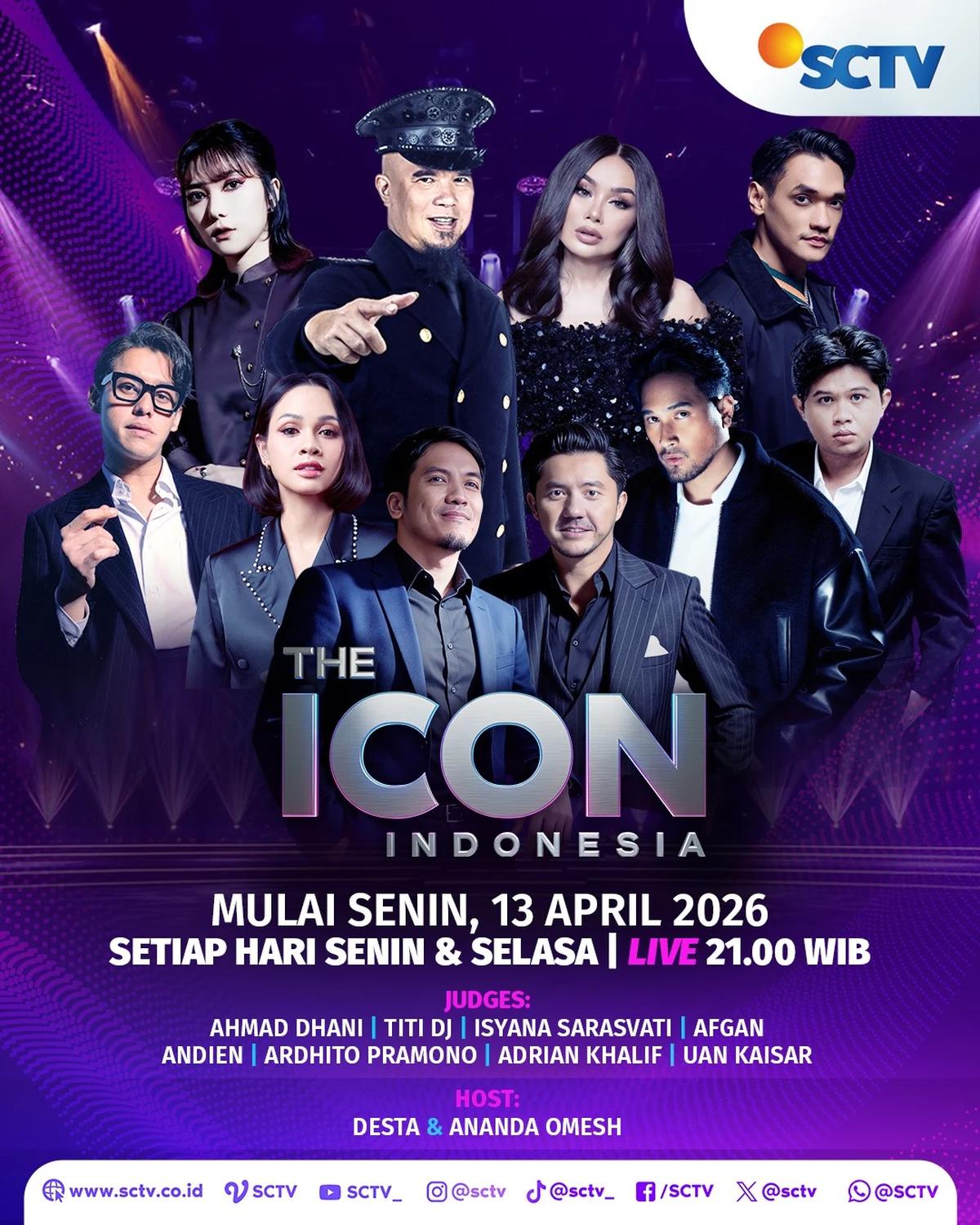 SCTV Segera Hadirkan 24 Calon Icon Musik Baru Tanah Air Lewat "The Icon Indonesia"