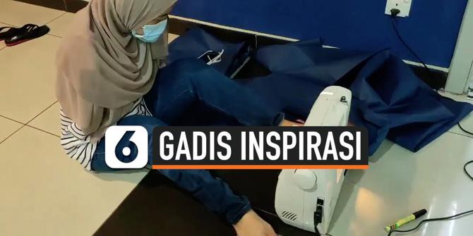 VIDEO: Keterbatasan Fisik, Gadis Ini Mampu Produksi Pakaian APD