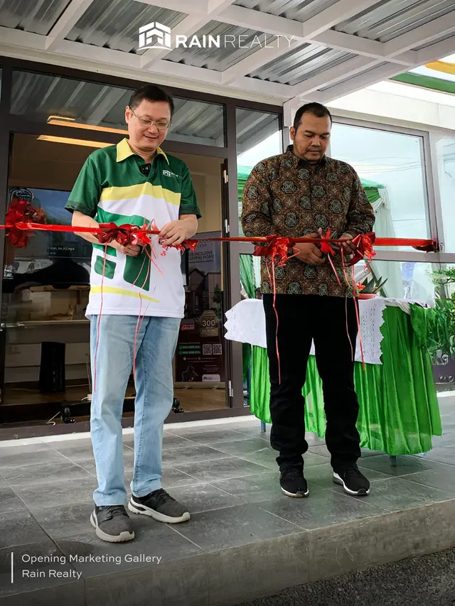 Direktur RAIN Realty, Eddy, dalam peresmian Marketing Gallery, beberapa waktu lalu. (Liputan6.com)