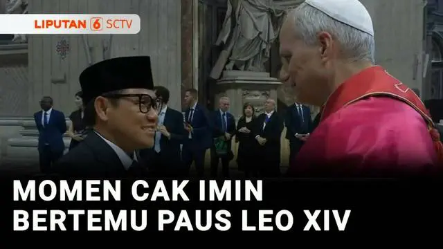 Bukan hanya datang dan menyaksikan pelantikan Paus Leo XIV, Menteri Koordinator Bidang Pemberdayaan Masyarakat, Muhaimin Iskandar mendapatkan kesempatan bertemu langsung dengan Paus Leo XIV.