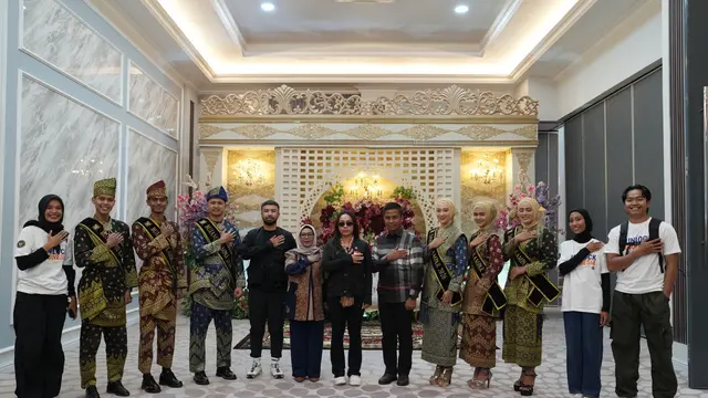 Utusan Khusus Presiden Bidang Pariwisata Zita Anjani di Kabupaten Siak, Riau.