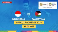 Jadwal sepak bola putra Asian Games 2018, Indonesia vs Palestina. (Bola.com/Dody Iryawan)