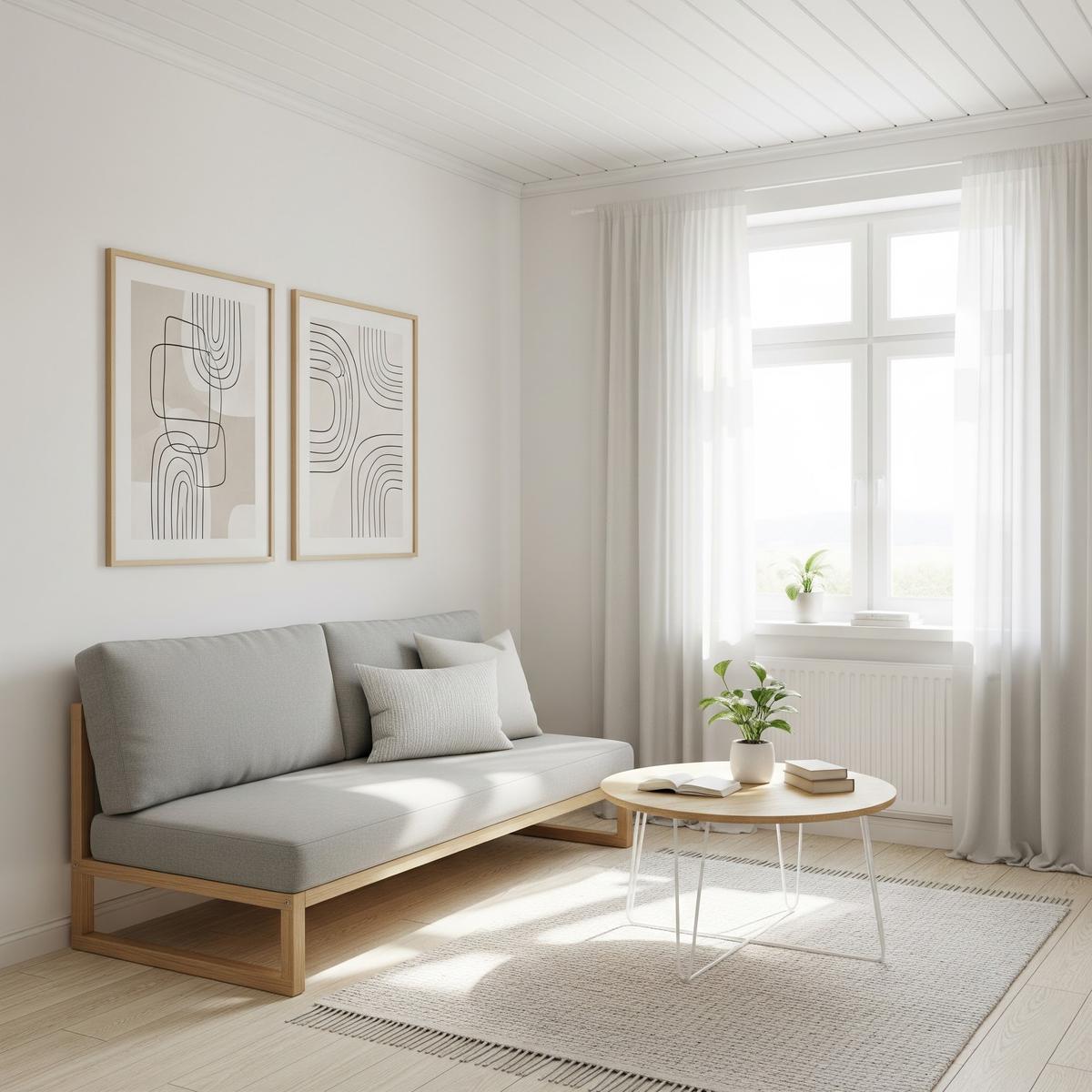 Model Ruang Tamu Kecil Modern Simple Clean Look (AI)
