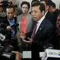 Ketua DPR, Setya Novanto usai menjalani sidang etik Mahkamah Kehormatan Dewan (MKD) di Gedung Nusantara II, Komplek Parlemen Senayan, Jakarta, Senin (7/12/2015). (Liputan6.com/Johan Tallo)