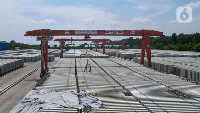 Produksi Bantalan Rel Kereta Cepat Jakarta- Bandung Rampung Dikerjakan-Herman