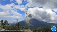 Gunung Lewotobi Laki-Laki Erupsi 1.200 Meter, Abu Tebal Menyeruak ke Utara