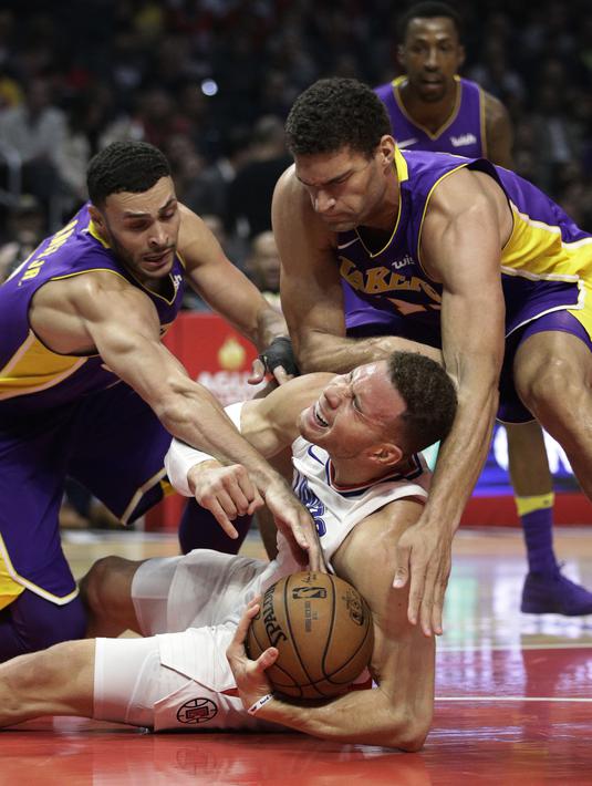 Foto Atasi Lakers Clippers Menangi Derby Los Angeles Nba Bola Com