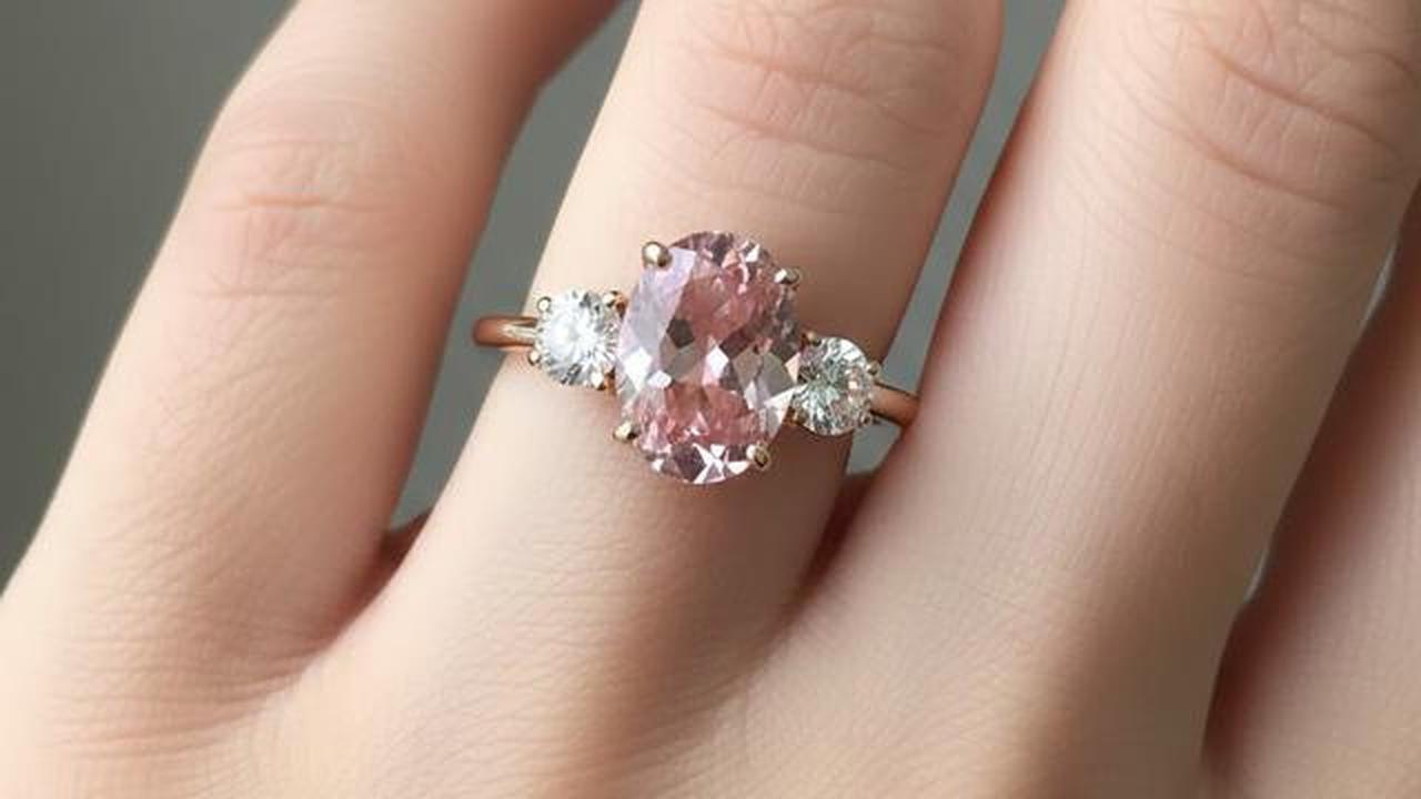 10 Model Cincin Emas Batu Morganite untuk Tren 2026, Yuk Lihat Desainnya!