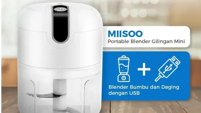 9. MIISOO Mini Chopper Blender Portable