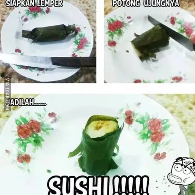 6 Potret Sushi ala Indonesia Ini Nyeleneh Banget, Sajiannya Bikin Tepuk Jidat