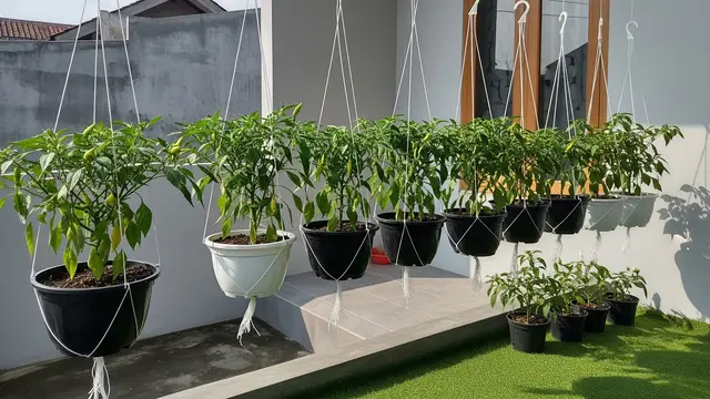 Cara Membuat Sistem Gantung dari Tali Rafia untuk Cabai, Solusi Tingkatkan Kualitas Tanaman