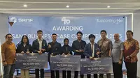 Para pemenang Business Case Competition Mahasiswa se-Indonesia yang digelar oleh Surya Artha Nusantara Finance. (Istimewa)