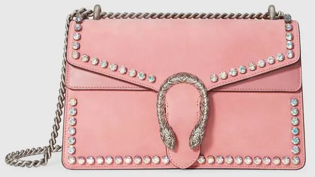 Tas Gucci warna living coral