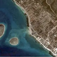 Dilihat dari udara, pulau Ralph Tan  di Kroasia ini berbentuk hati alias love~