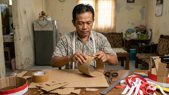 Membuat Topi Karnaval untuk Acara Kemerdekaan