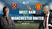 Sedang Bertanding, Ini Link Live Streaming West Ham Vs MU di Liga Inggris