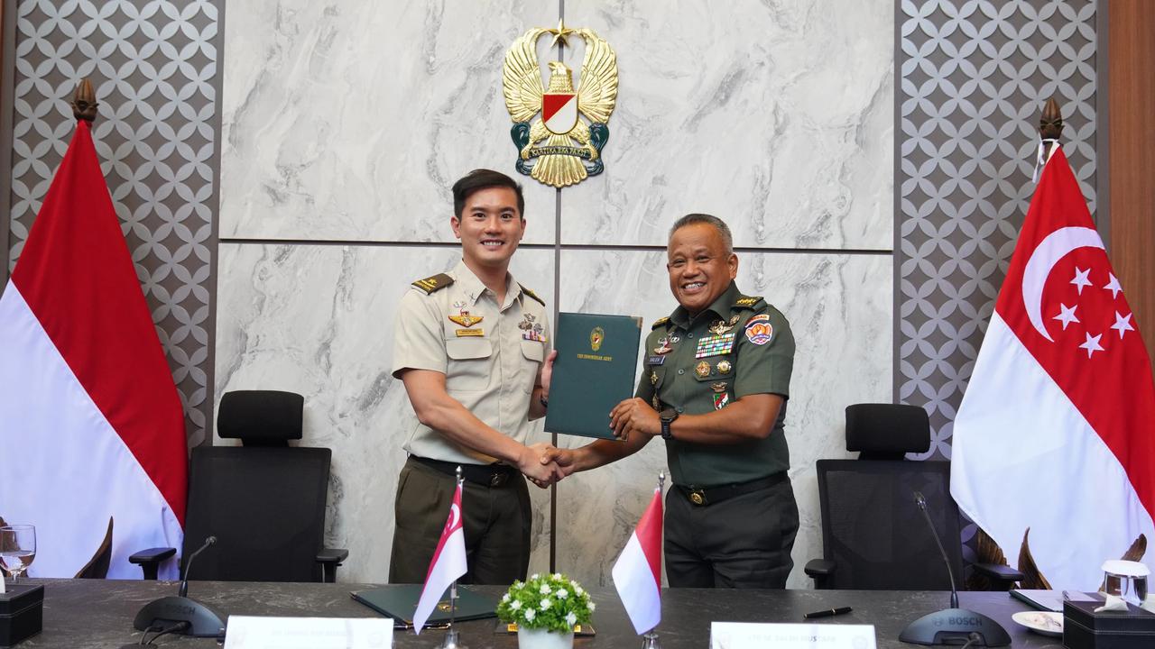 Dukung Stabilitas Kawasan, Wakasad Terima Kunjungan Chief of Staff-General Staff AD Singapura