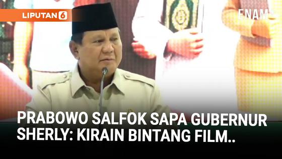 Meriah Kelakar Prabowo Sapa Gubenur Sherly Depan Menteri-Menteri: Kirain Bintang Film