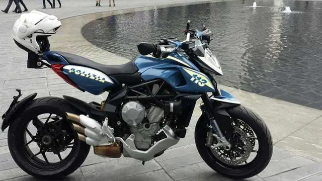 MV Agusta jadi motor patroli polisi Milan