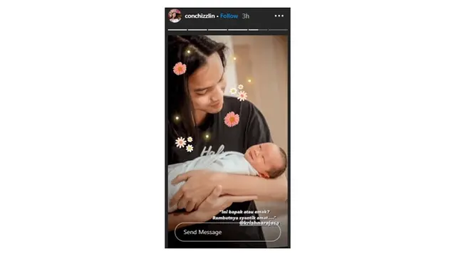 6 Potret Anak Conchita Caroline yang Baru Lahir, Lucu dan Menggemaskan