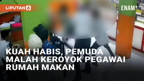 VIDEO: Pemuda Keroyok Pegawai Rumah Makan Padang di Sleman Karena Kuah Habis, Berakhir Minta Maaf