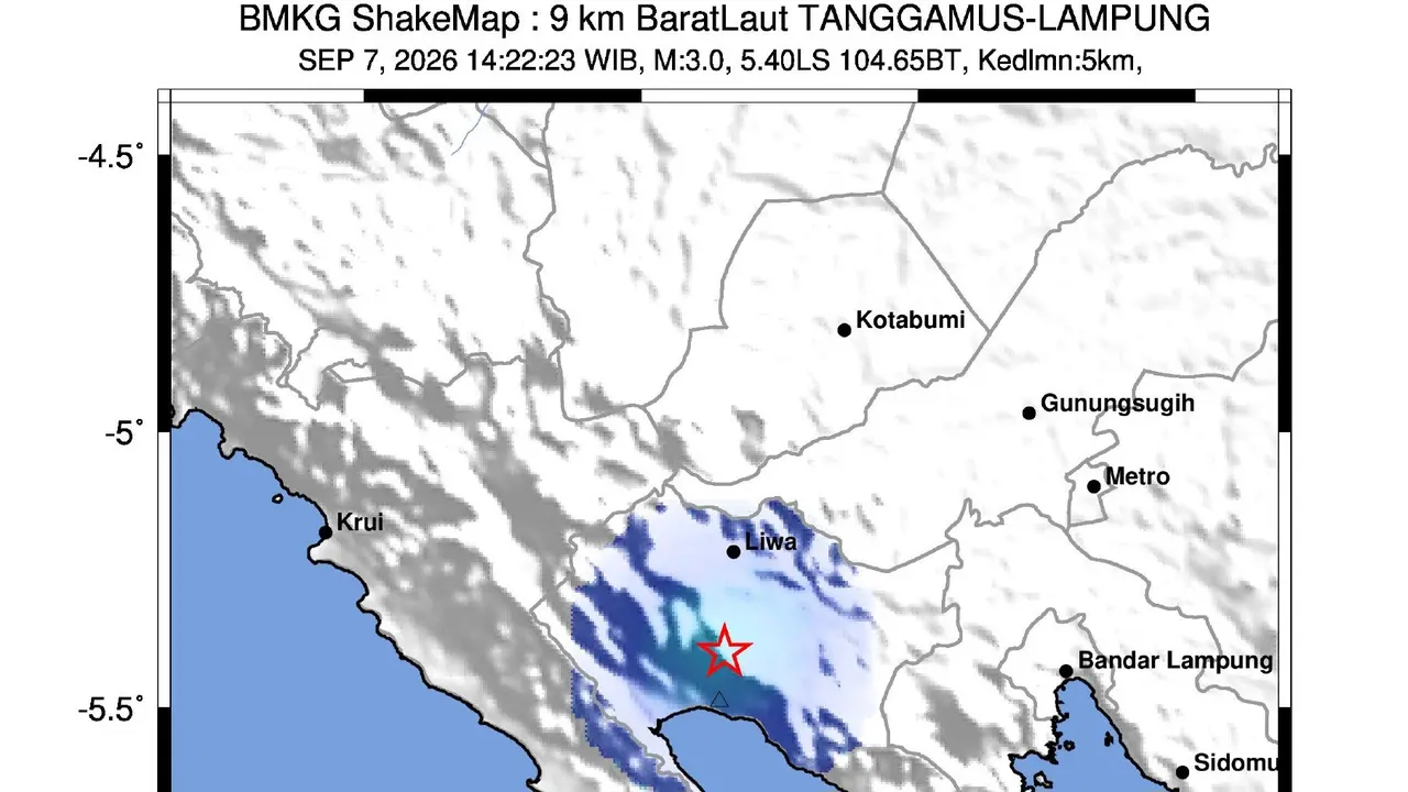 Gempa guncang Tanggamus