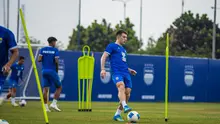 Winger anyar Persib Bandung, Mariano Peralta dalam sesi latihan di lapangan pendamping Stadion GBLA, Kota Bandung, Kamis (30/7/2026) sore. (Bola.com/Erwin Snaz)