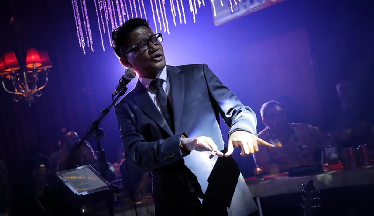 Lagu Melayang sebagai pembuka showcase tersebut. Lagu dari album kedua ini mengantarkan Andre meraih penghargaan untuk pertama kalinya. (Deki Prayoga/Bintang.com)