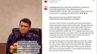 Niluh Djelantik tentang pernyataan anggota DPD Bali Arya Wedakarna tentang petugas Bandara Bali.&nbsp; foto: Instagram @niluhdjelantik